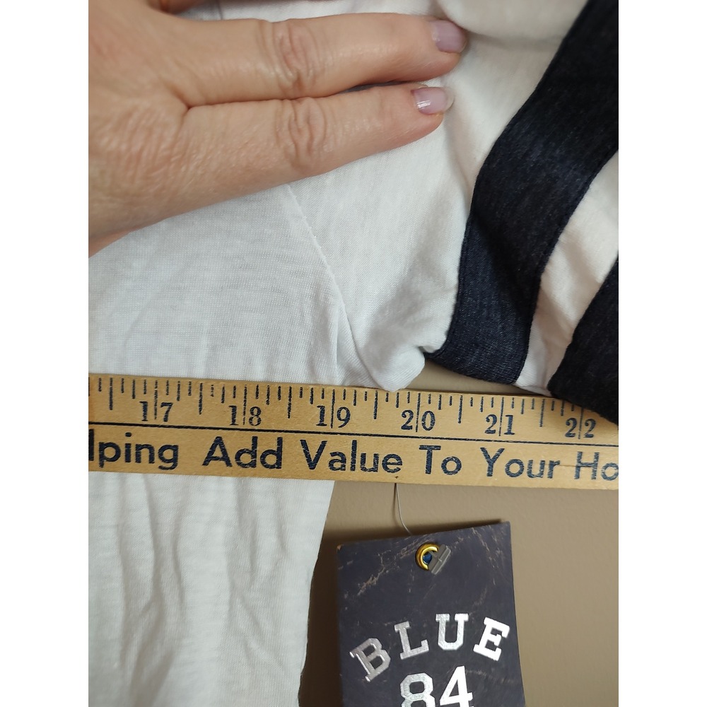 Blue 84 University of Pittsburgh Pitt Panthers V-Neck 3/4 Sleeve Shirt Large NEW - Picture 6 of 8